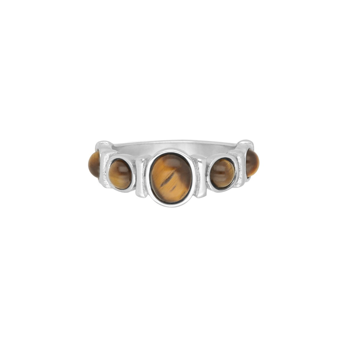 Ring bruine stenen