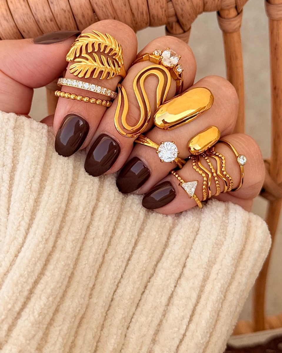 Gouden ringparty steentjes