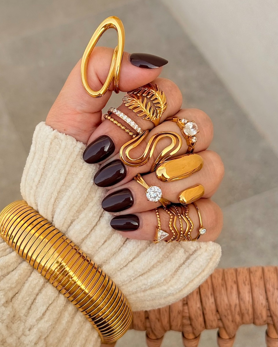 Gouden ringparty steentjes