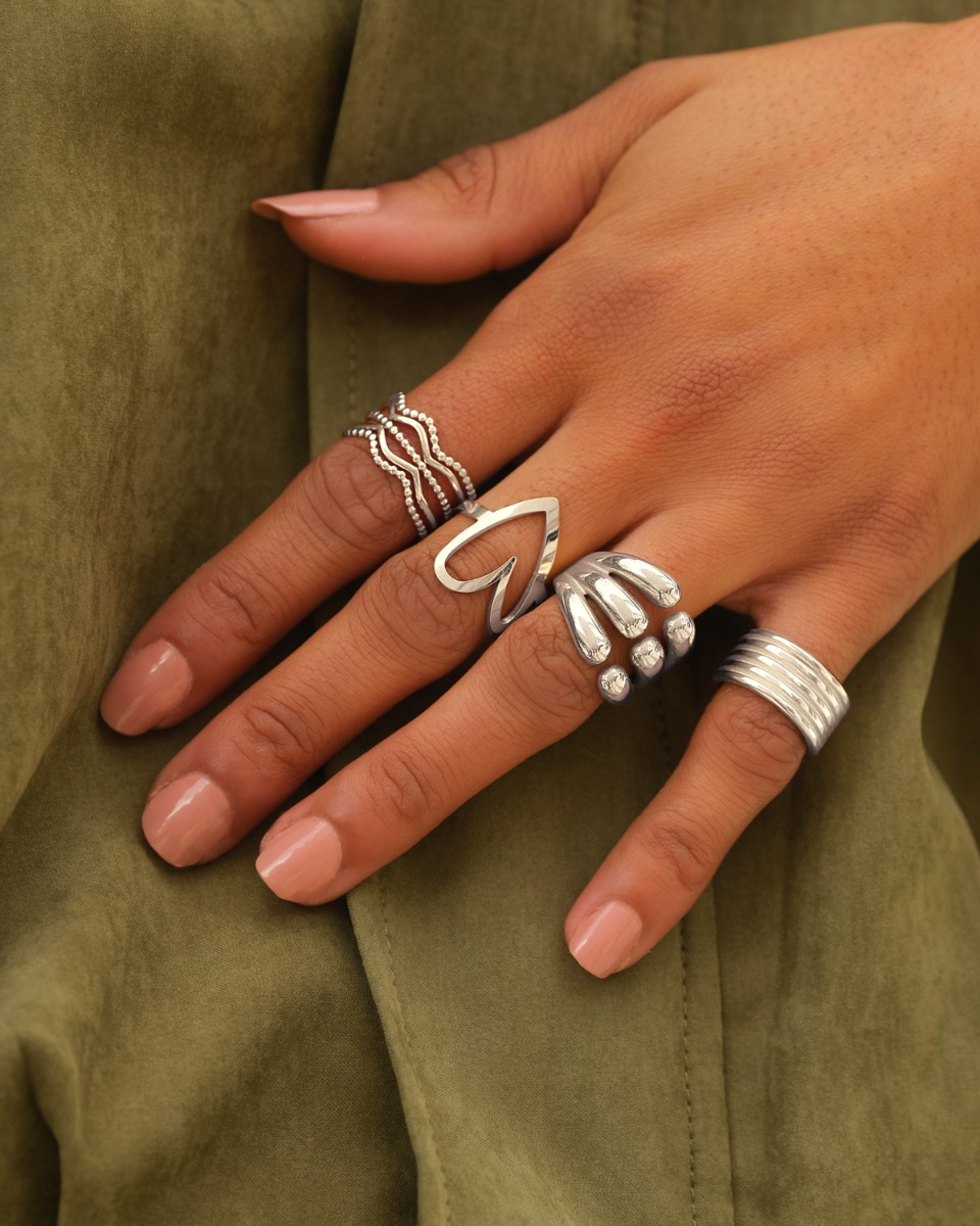 Zilveren ringen mix