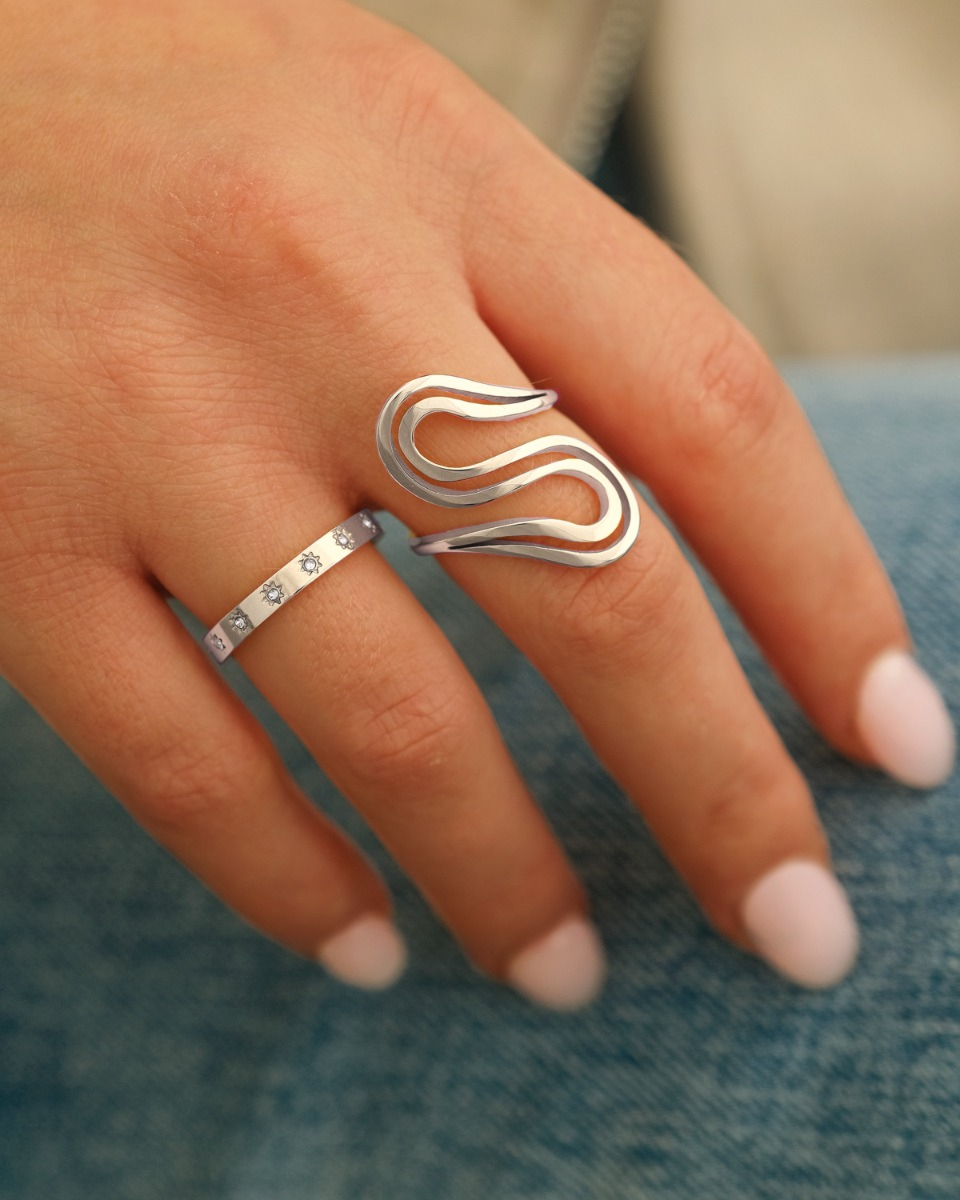 Ringparty met zilveren ringen
