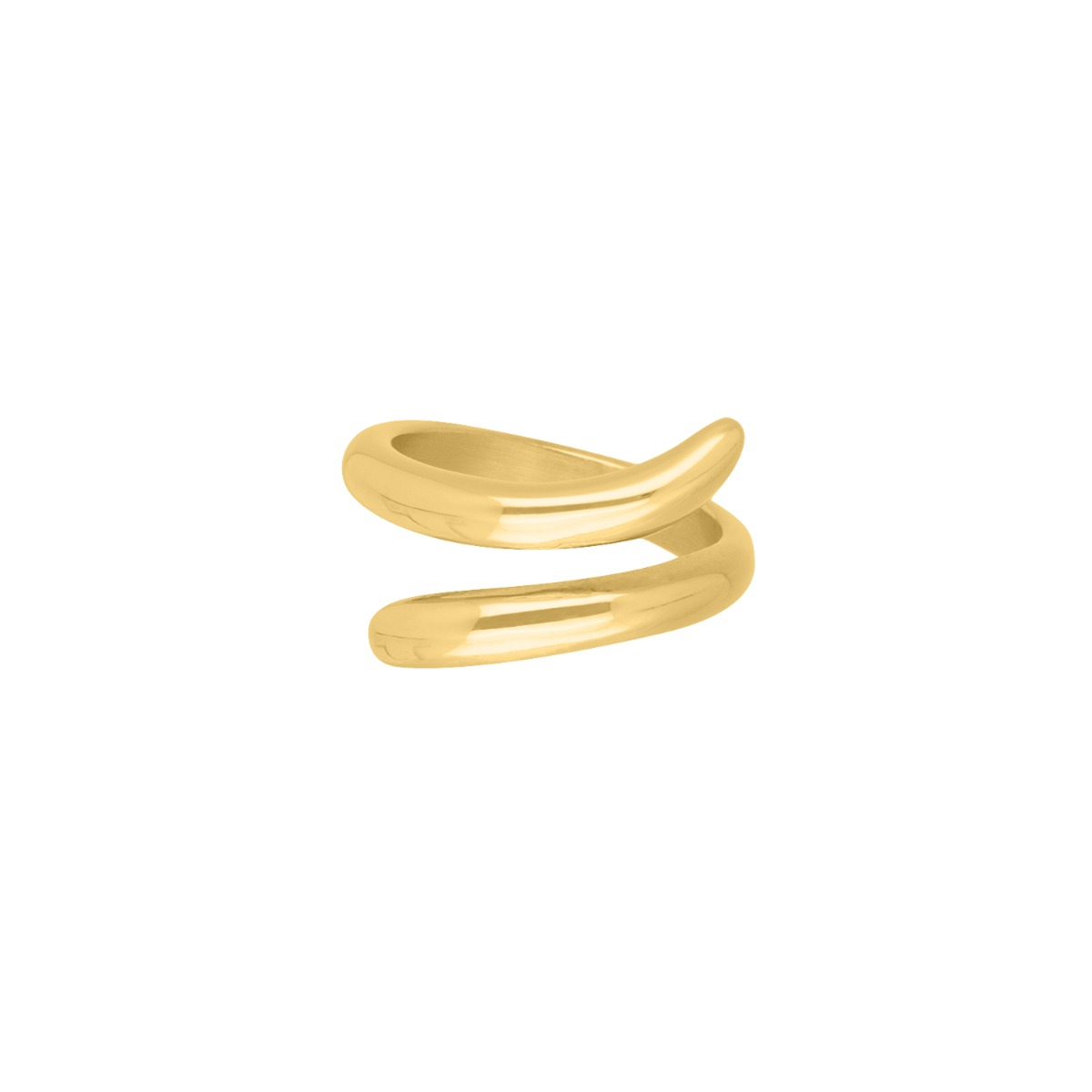 Dubbele ring goudkleurig