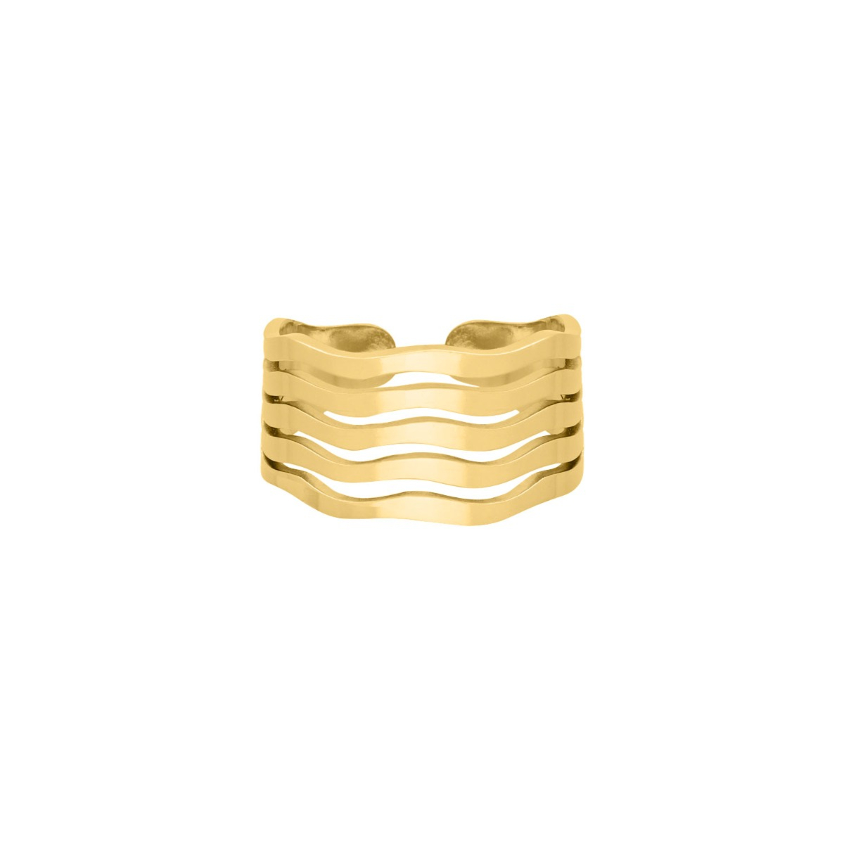 Golvend ring goud