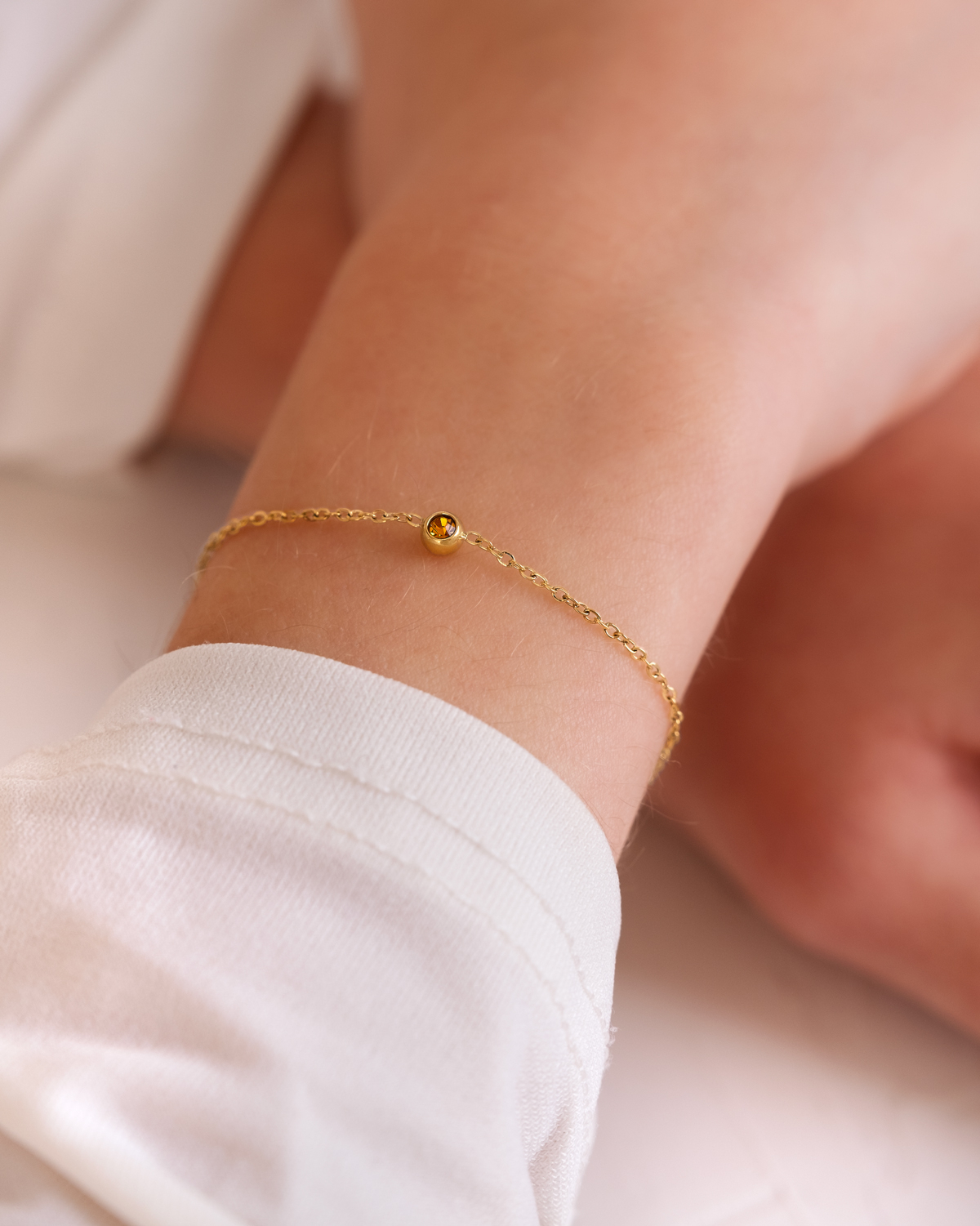 Birthstone Armband Goudkleurig