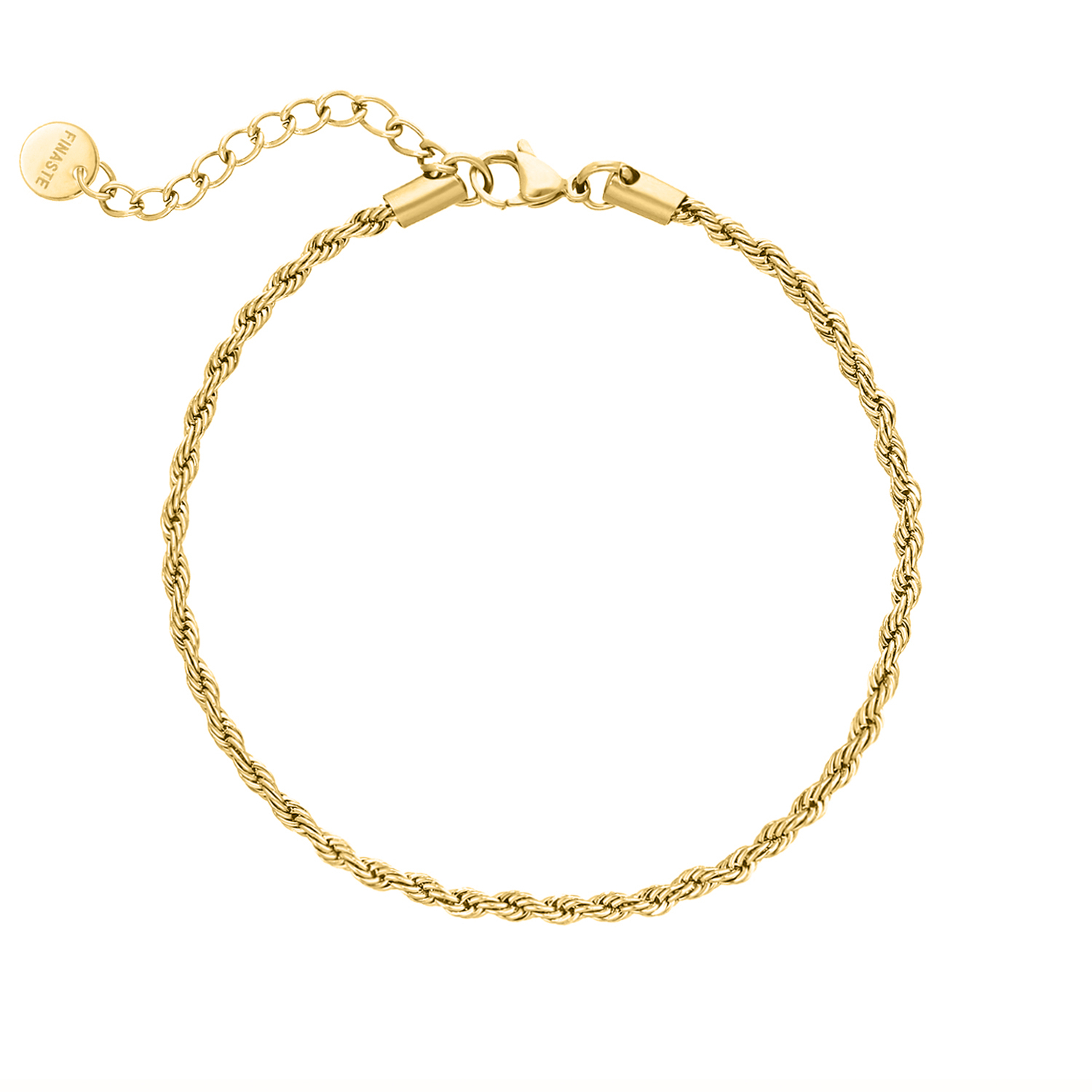 Treasure twist enkelbandje goudkleurig