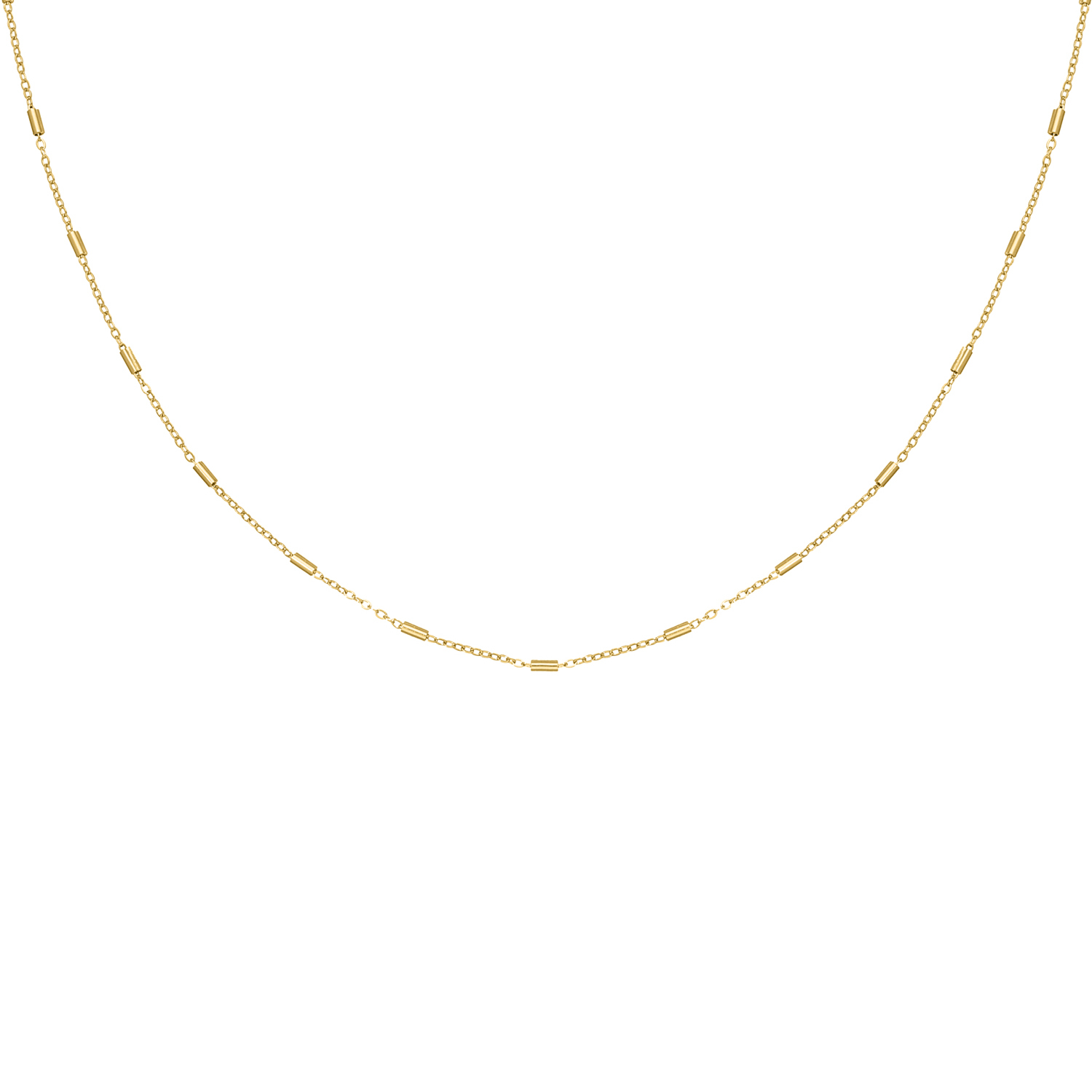 Schakelkettinkje chain mix goudkleurig