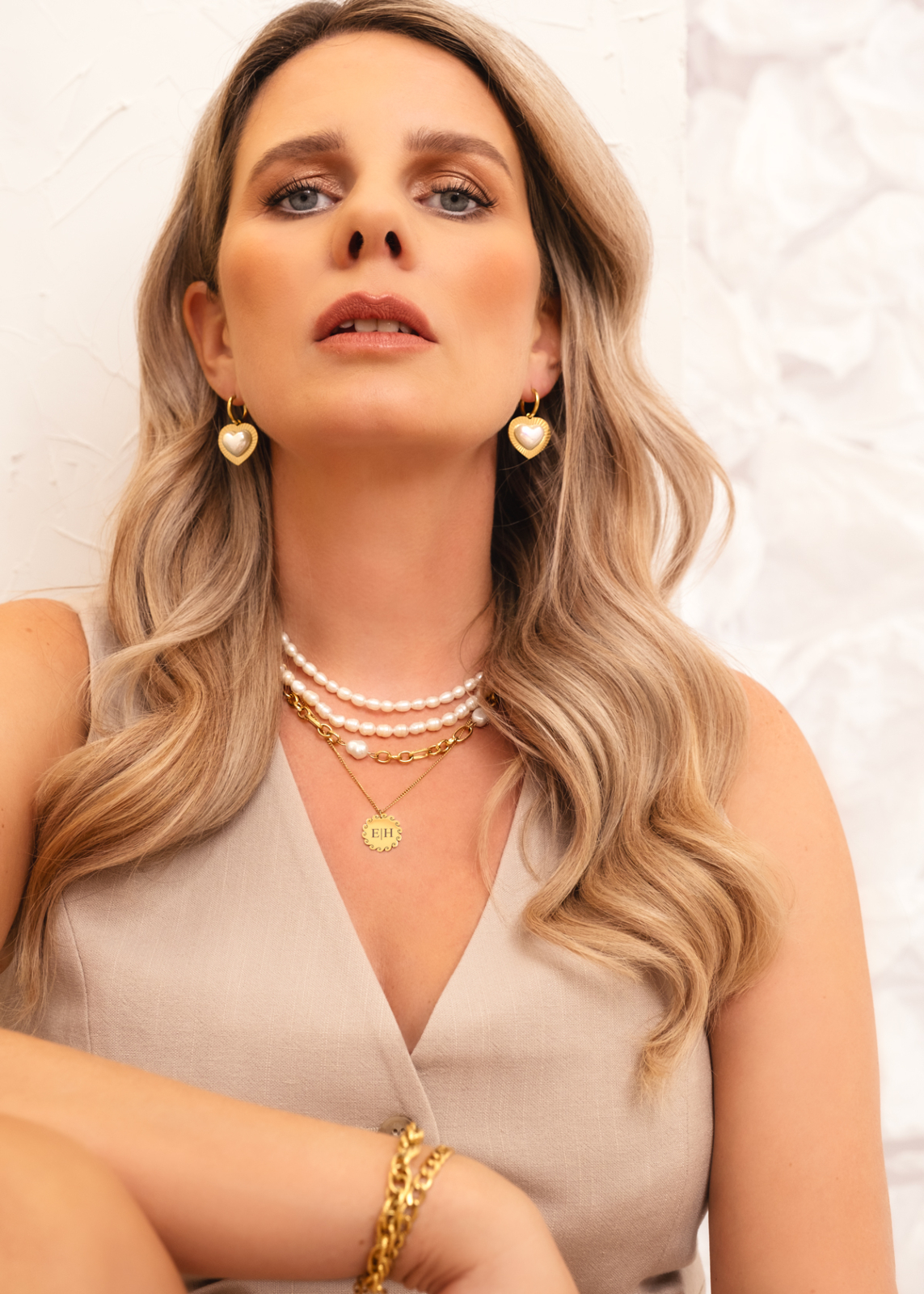 Gouden parelsieraden mix