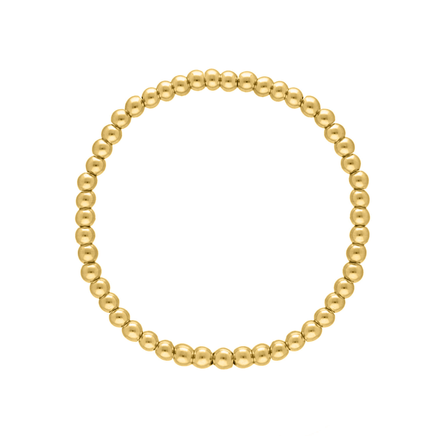 Kralen Armband Bolletjes Goudkleurig