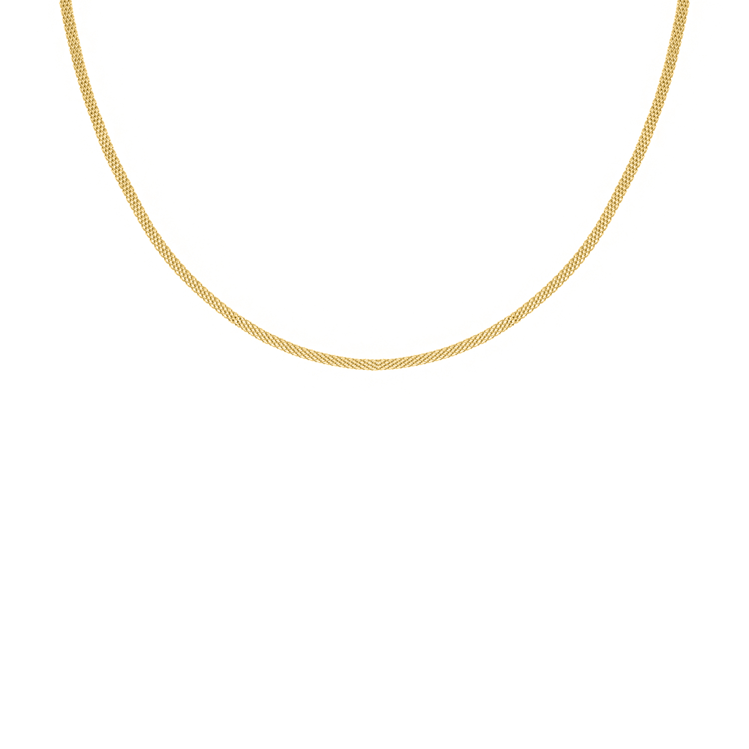 Mesh ketting minimalistisch goudkleurig