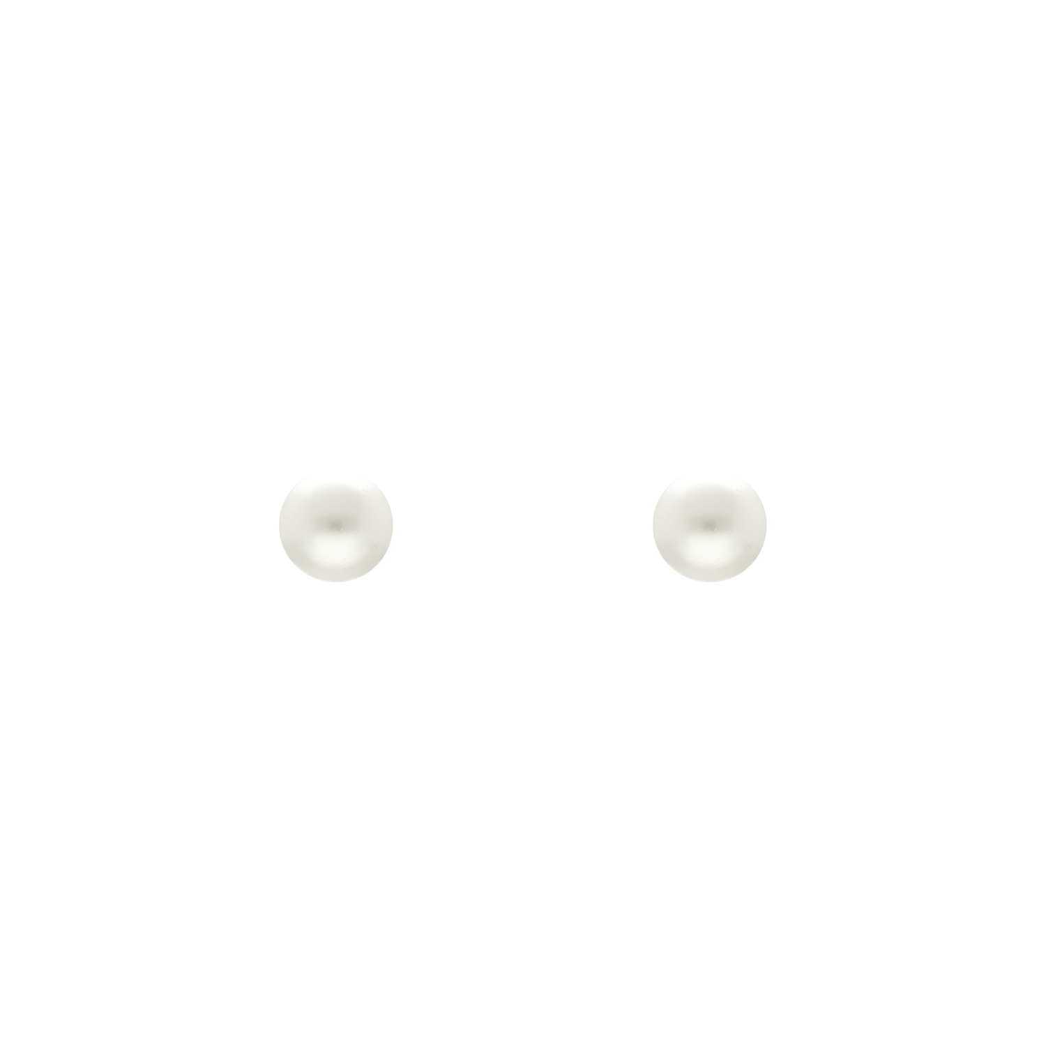 Parel oorknopjes mini goudkleurig