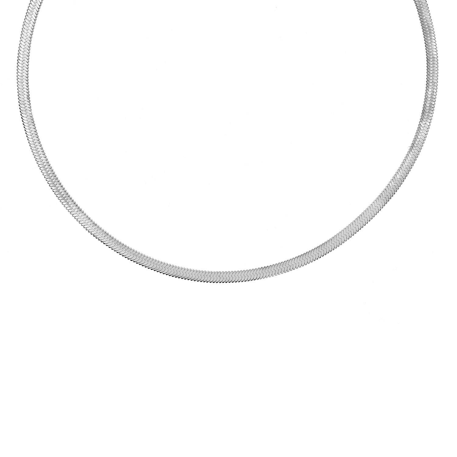 Platte Choker ketting