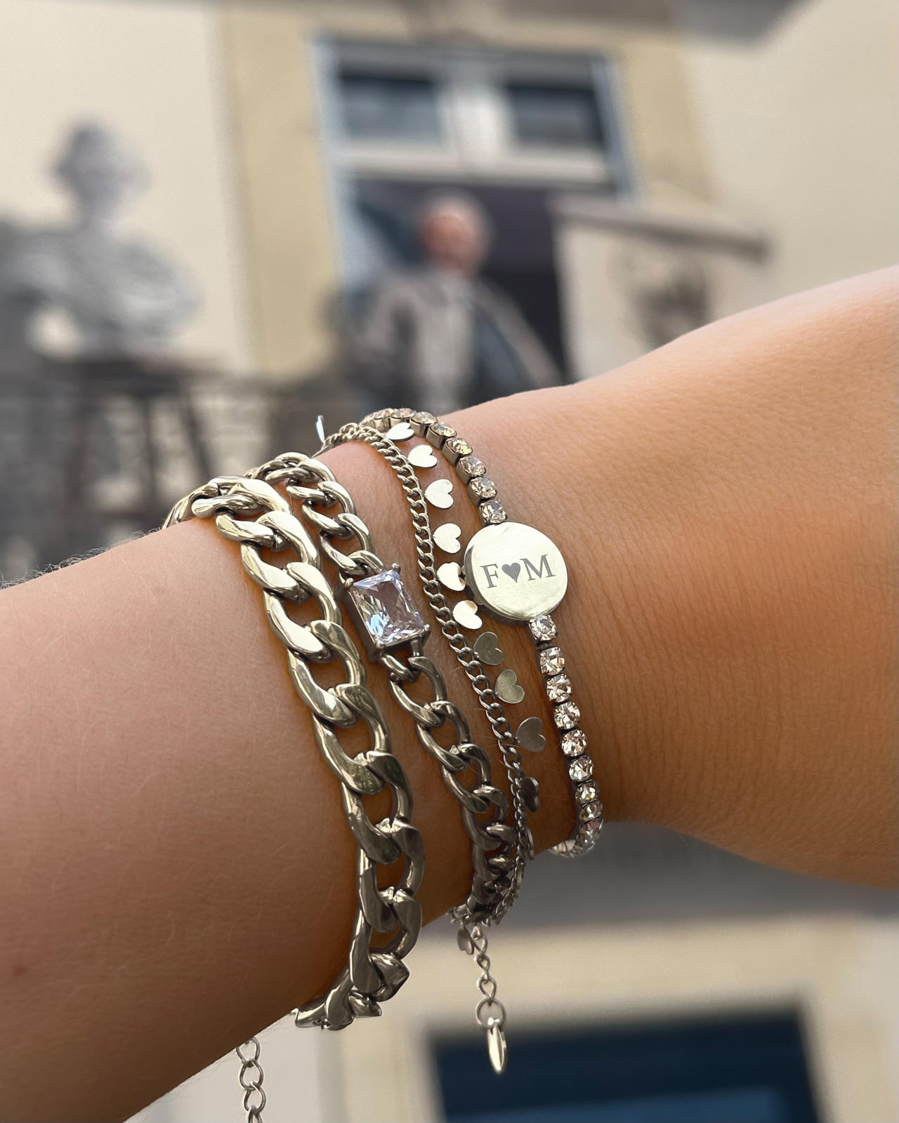 Graveerbare Tennis Armband