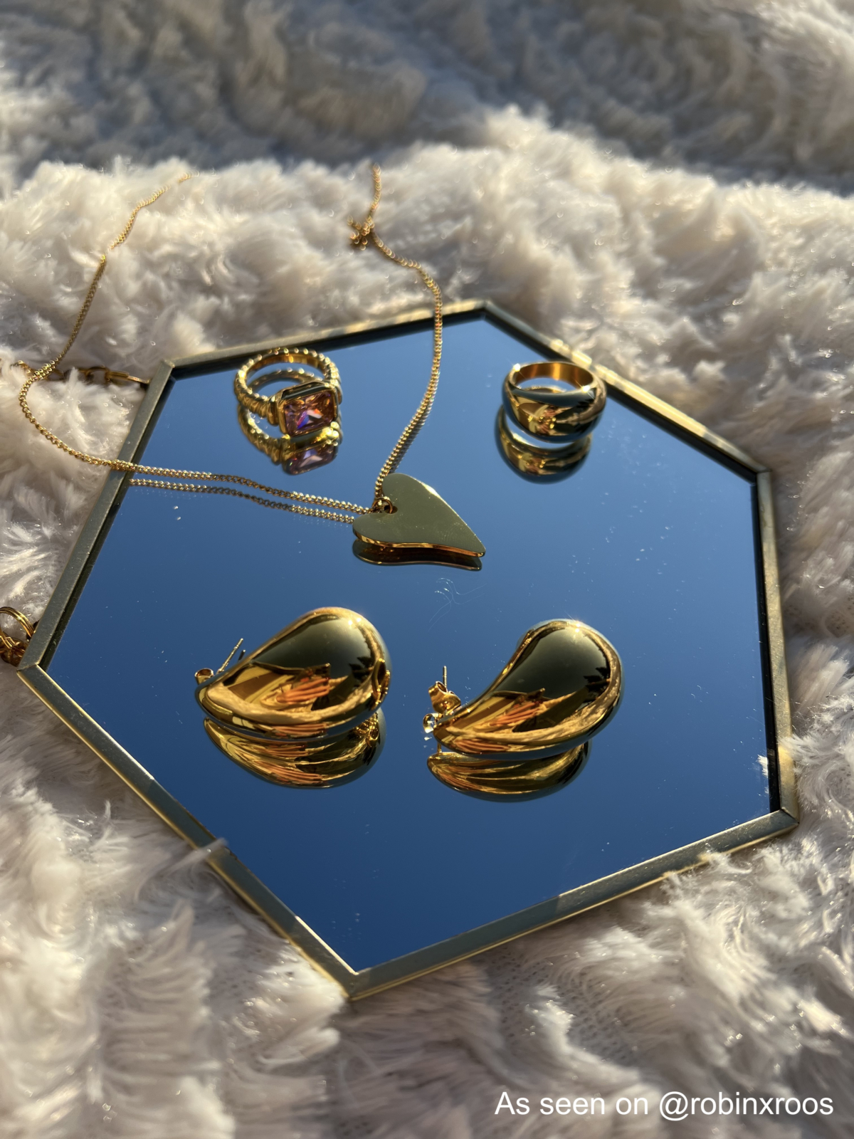 Sweet heart ketting goudkleurig