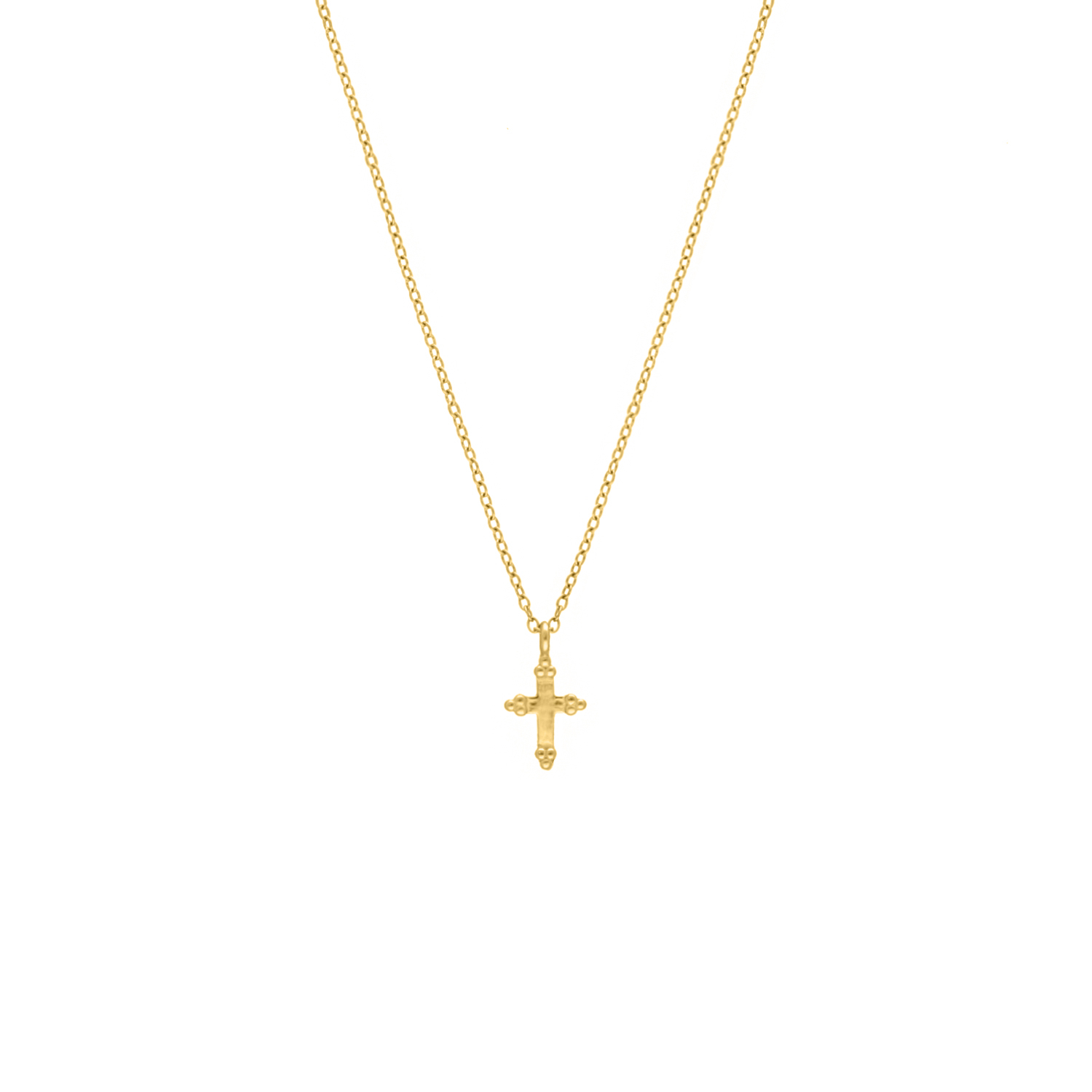 Gouden ketting met kruisje