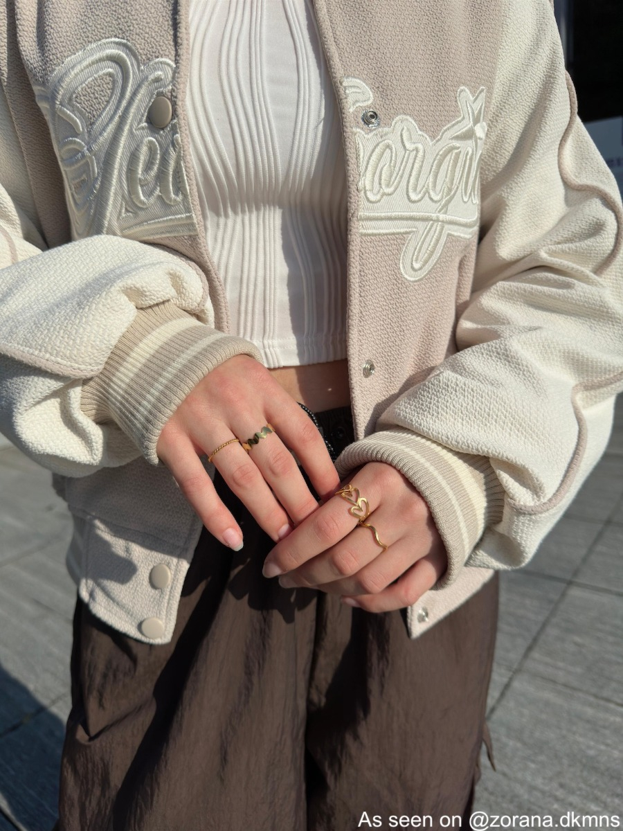 Ring love hearts goldplated