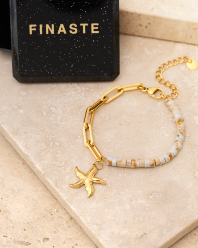 Gekleurde chain armband met sieradendoosje
