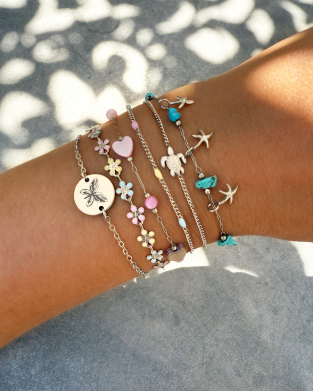 Zilveren armparty zomers