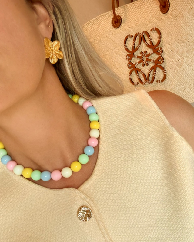 Candy kralen ketting met top