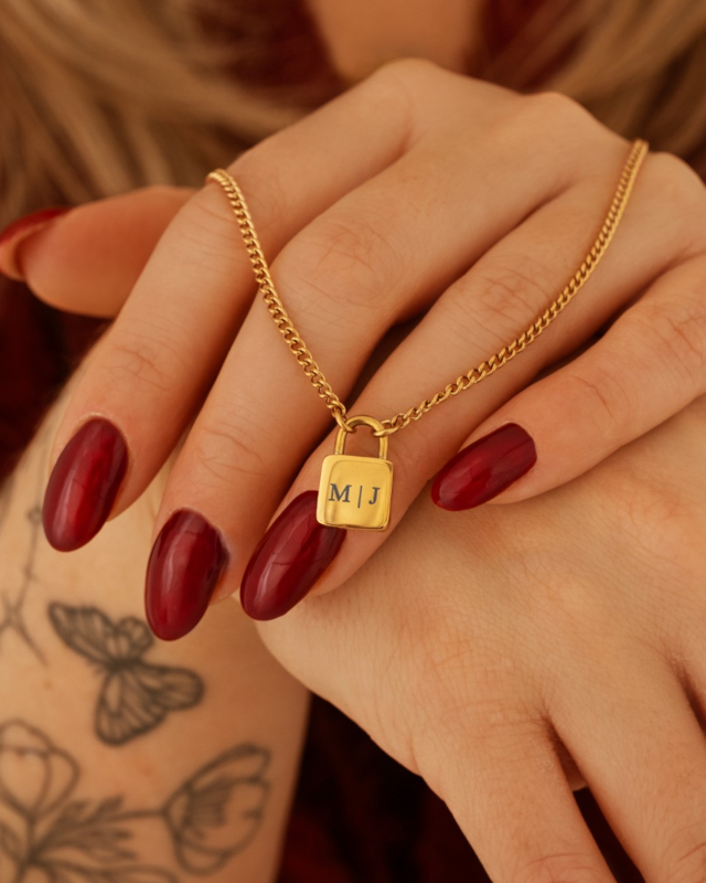 gouden slotjes ketting