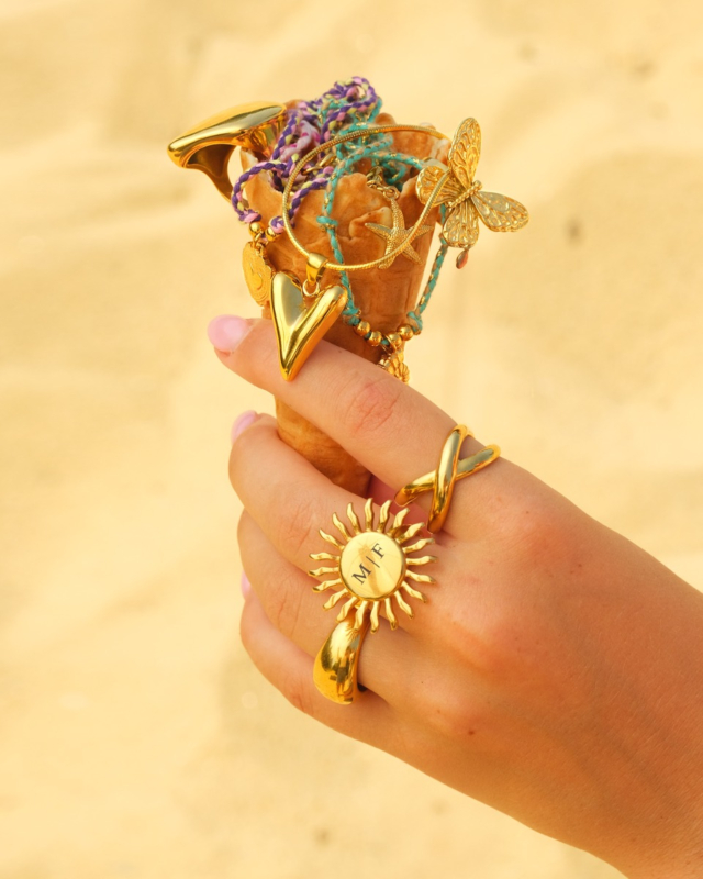 Gouden sieraden mix ijsje