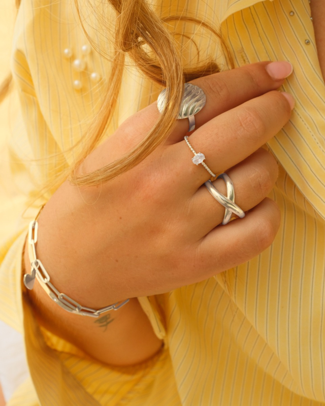 Zilveren ringen mix
