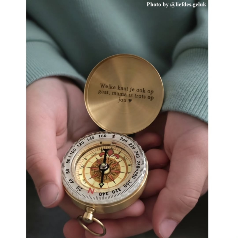 influencer graveerbaar kompas kindje