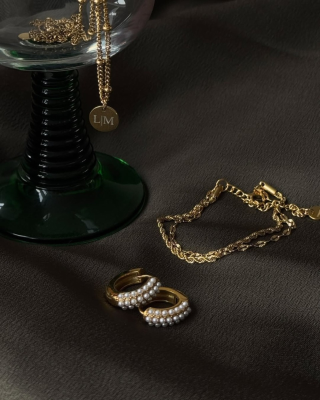 Graveerbare ketting muntje goud kleurig