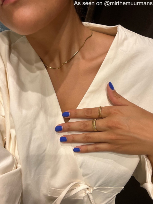 Gouden ringen bij influencer