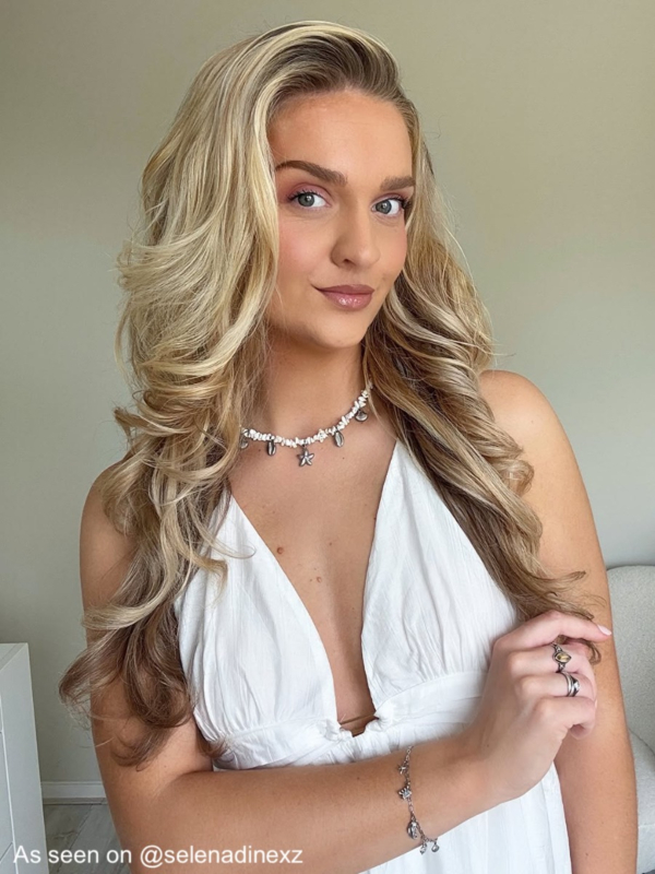 Zilveren zee bedel armband bij influencer.