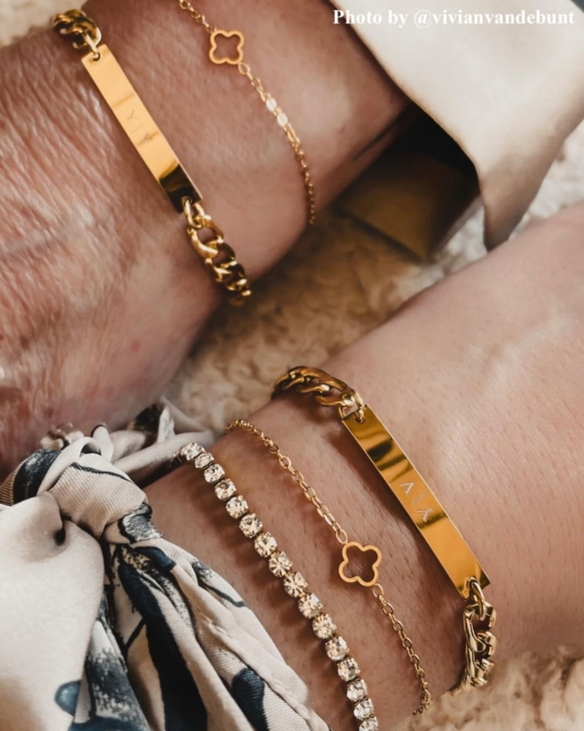 Tennis gouden armband.