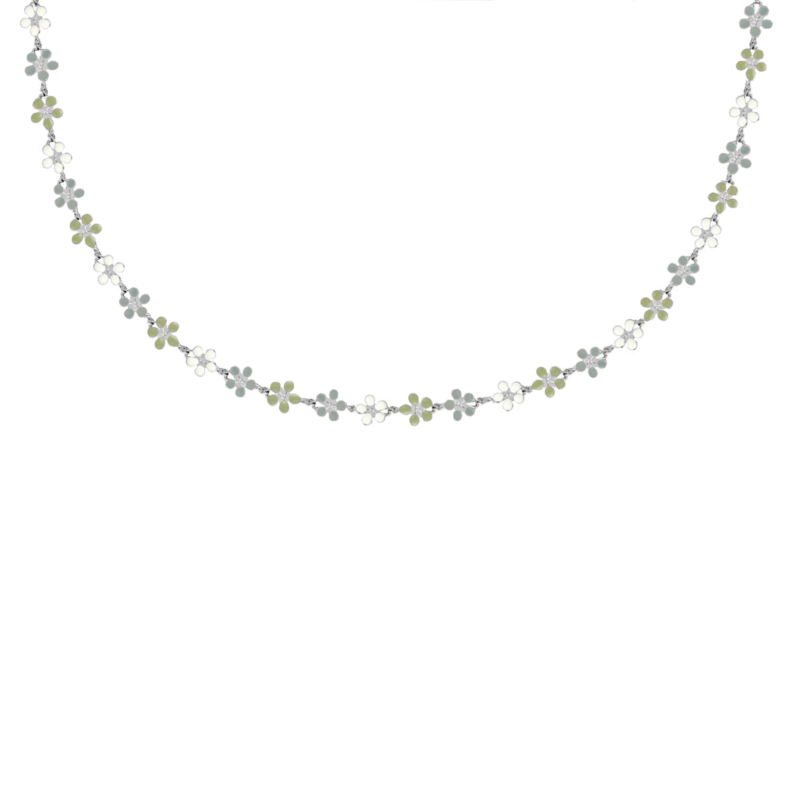 Flower necklace multicolor