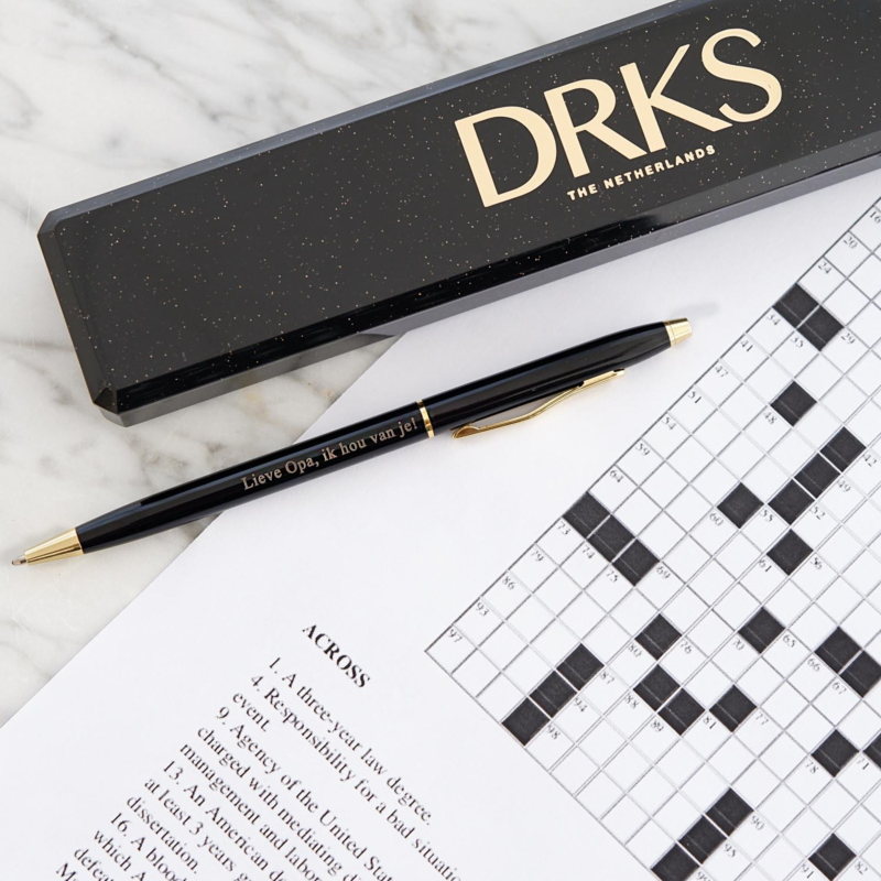 Mooie pen met een gravering om cadeau te geven