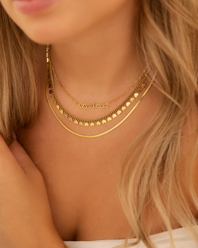 Gouden necklace party shoppen