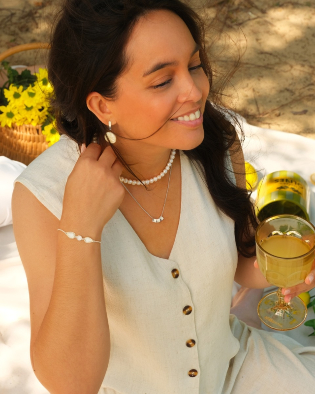 Cube ketting met letters