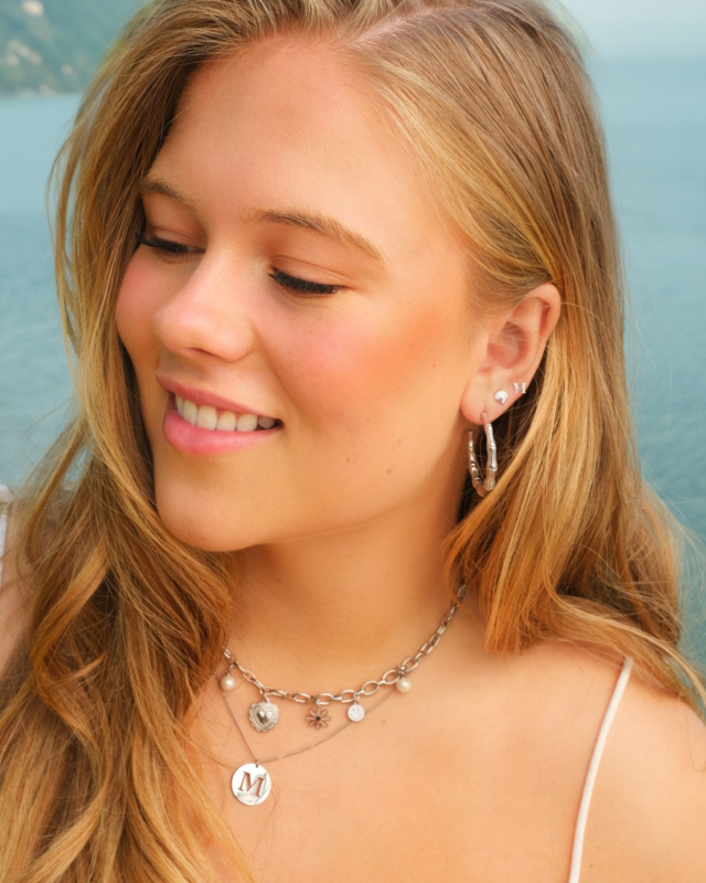 zilveren sieraden look