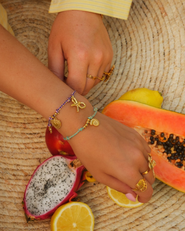 gouden touwtjes armbanden combinatie