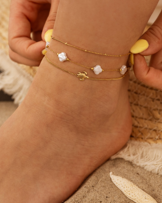 gouden enkelbandjes combinatie