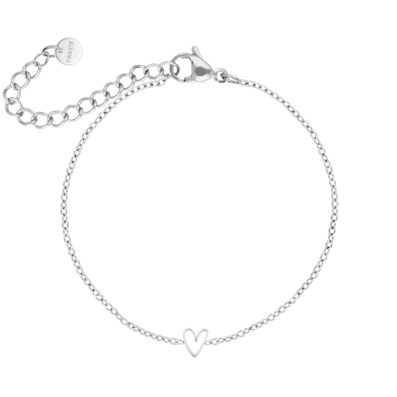 Enkelbandje one love heart