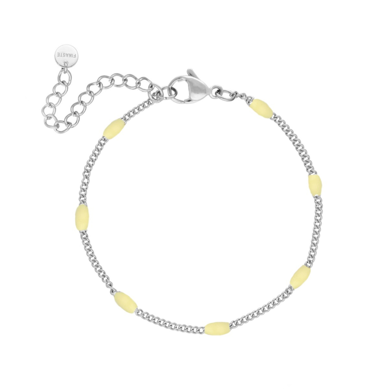 Armband met gele bolletjes
