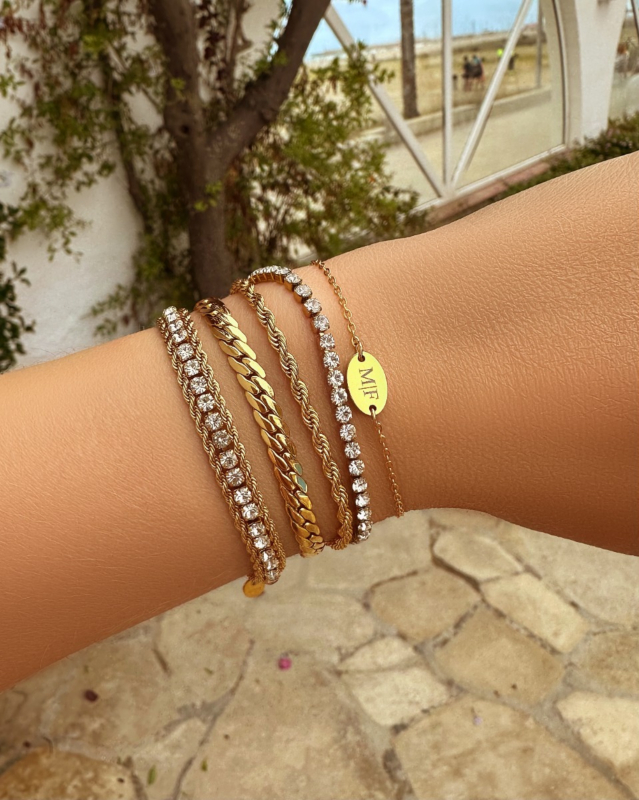 Gouden armparty tennis
