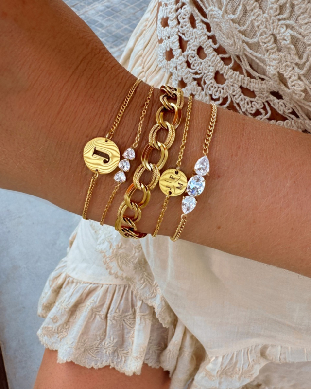 gouden zomerse armparty