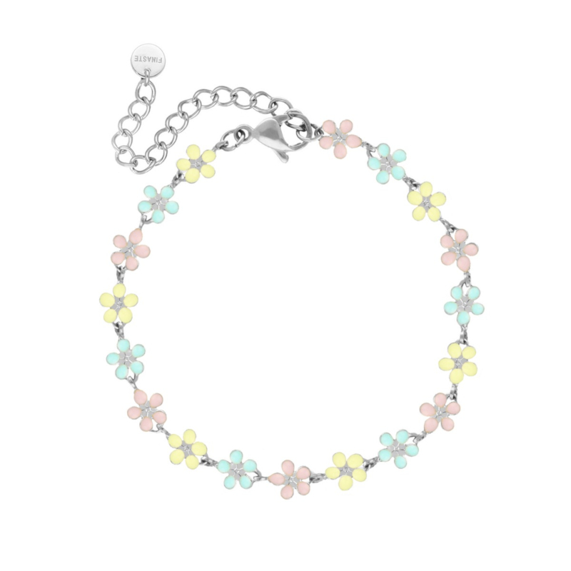 Flower bracelet pastel