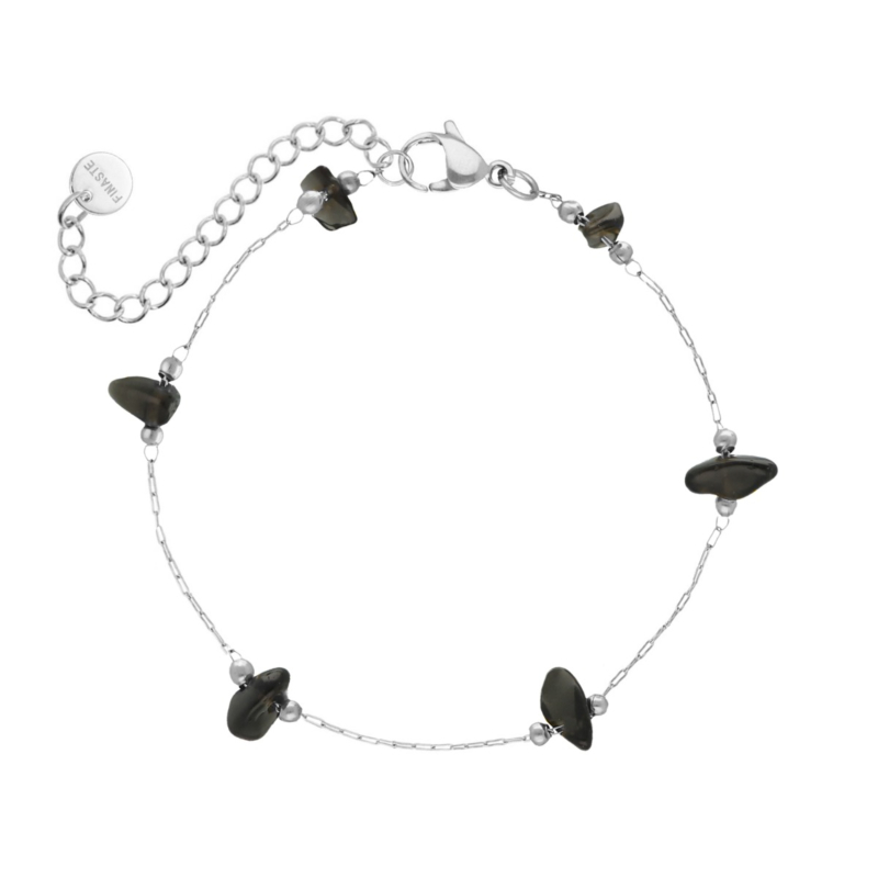 Armband zwarte steentjes