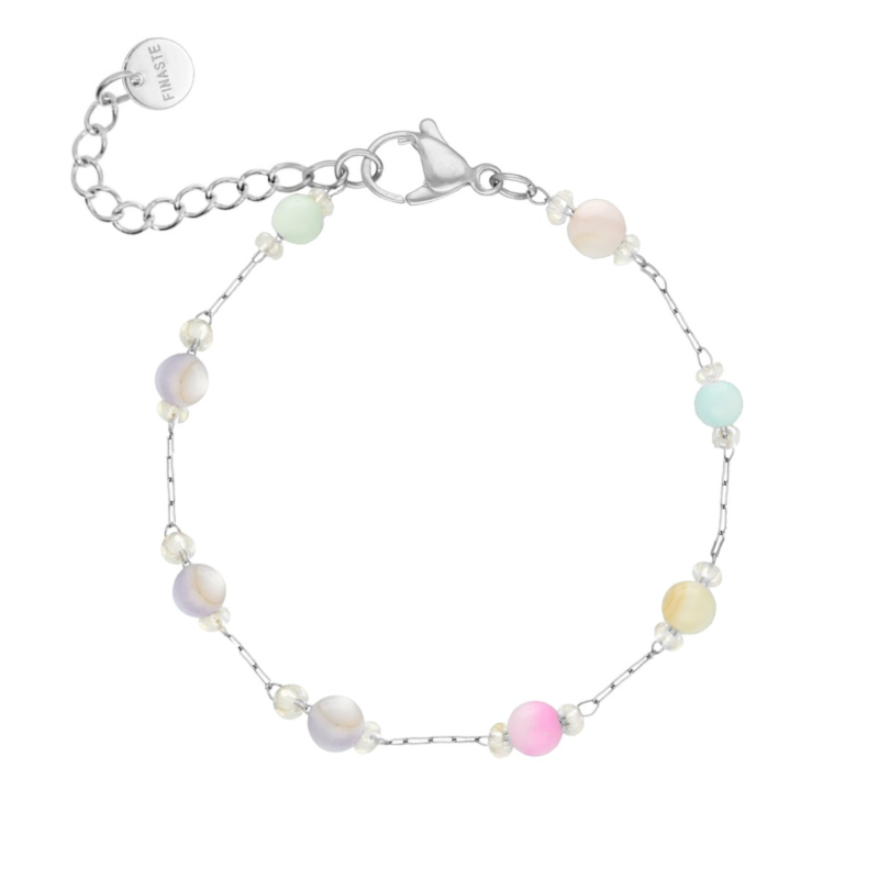 Armband pastel kraaltjes
