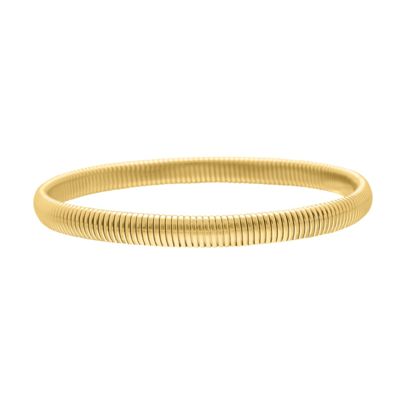 Fijne bangle met stretch goudkleurig