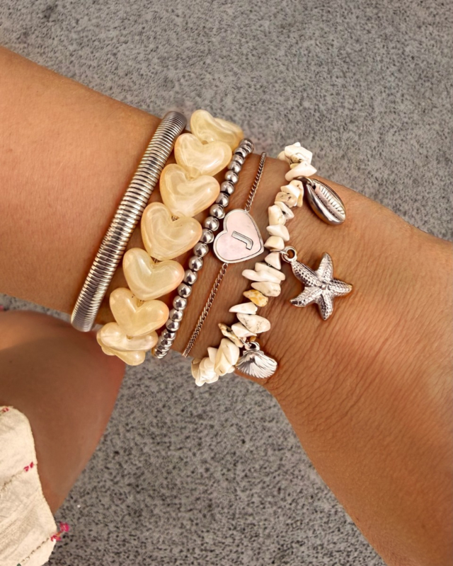 Zilveren armparty zomers