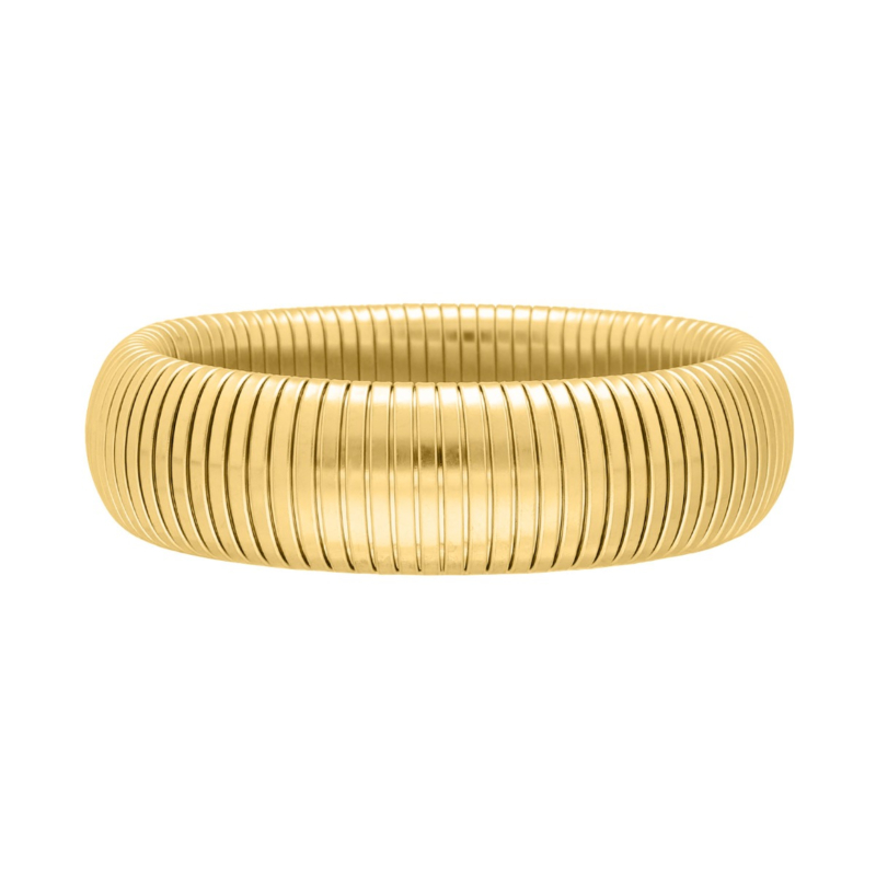 Stretch bangle classic big goudkleurig