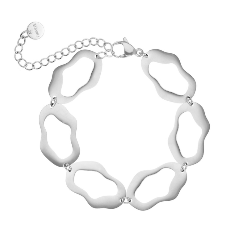 Organic bracelet zilver