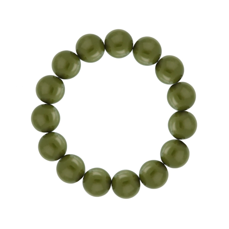 Kralen armband olijfgroen