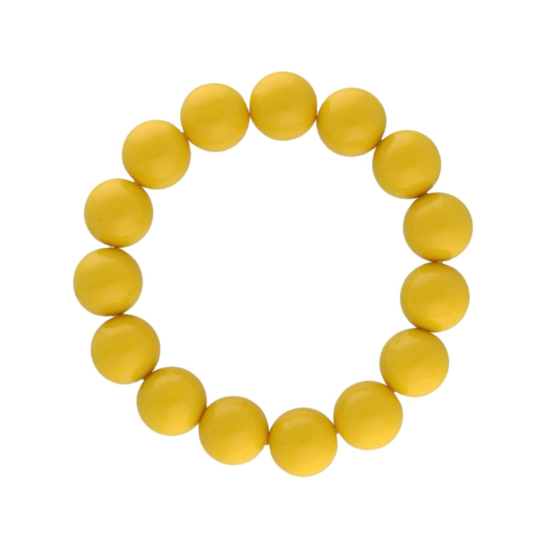 Kralen armband geel